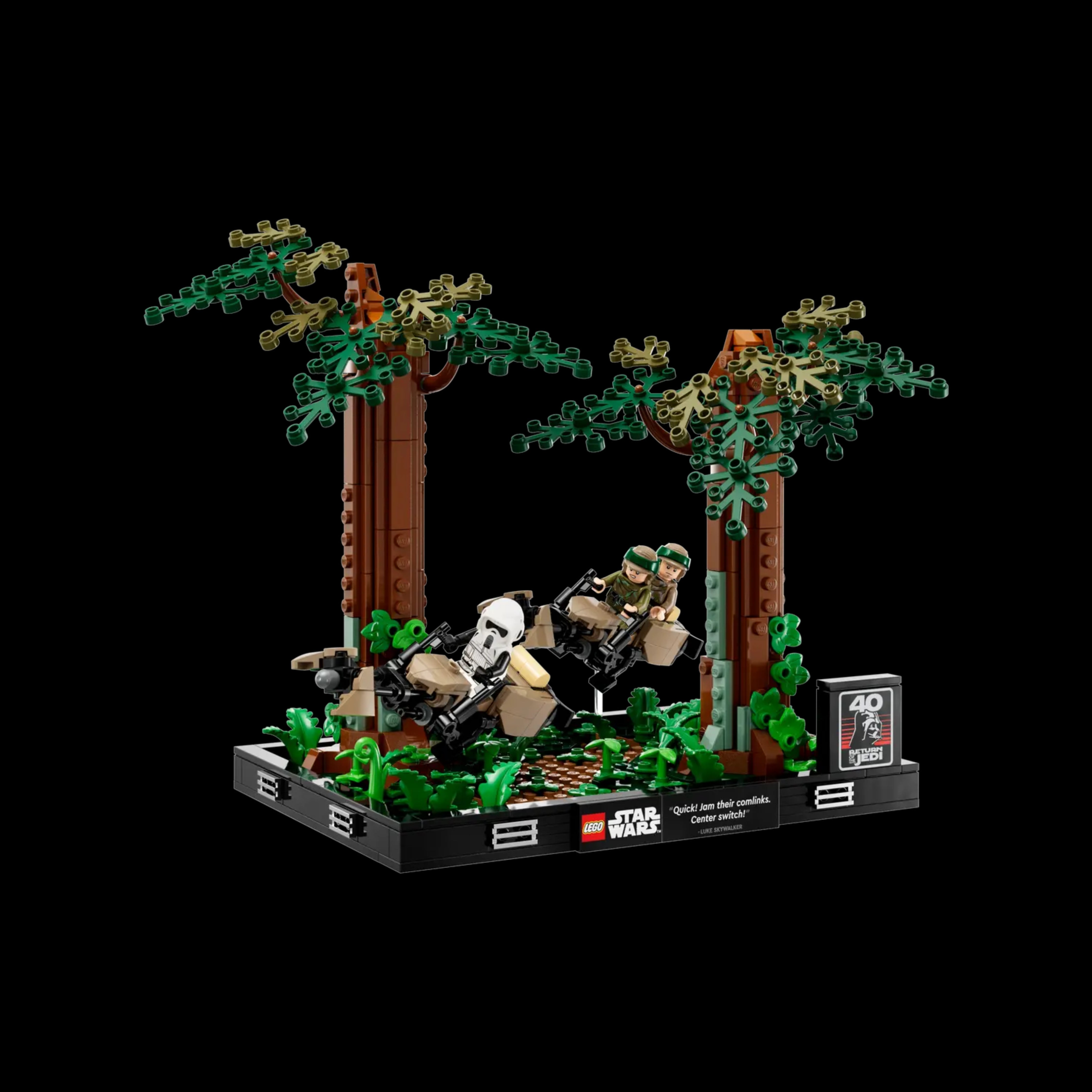 GROUND ZERO GZHA4200XⅡ Star Wars™ Endor™ Speeder Chase Diorama 75353 – Noble Nostalgics