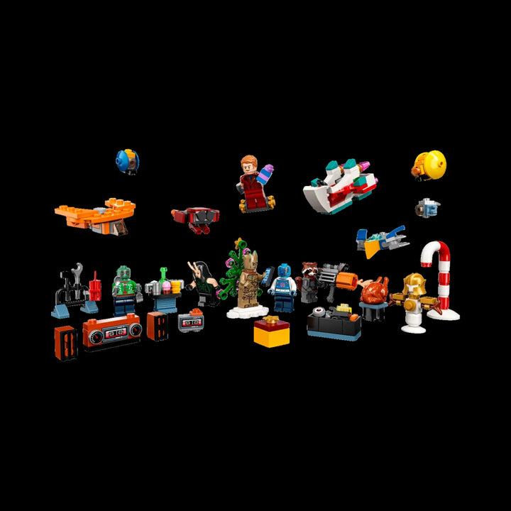 All element of Guardians of the galaxy advent calendar 76231