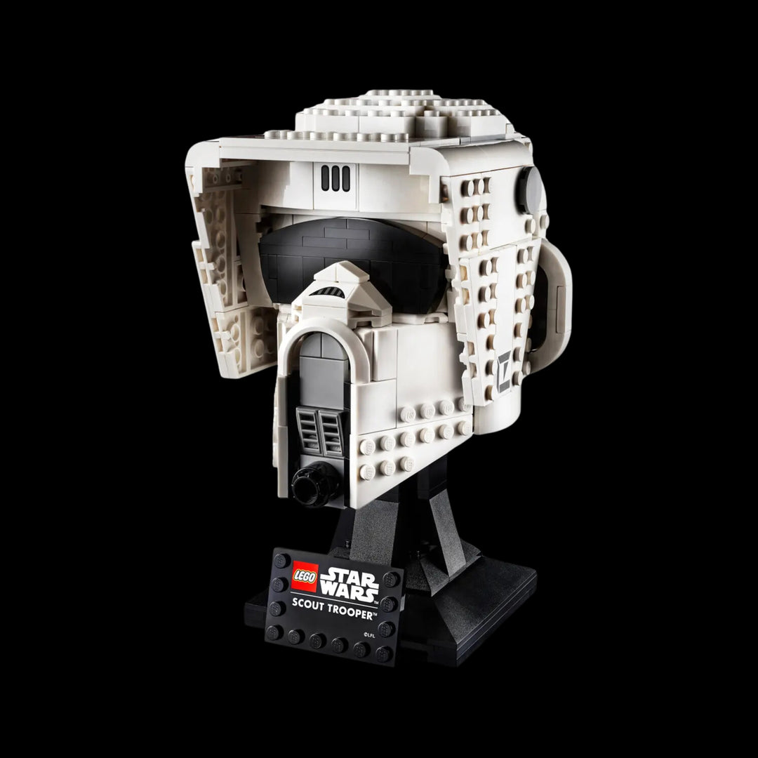 lego box of Scout trooper helmet 75305