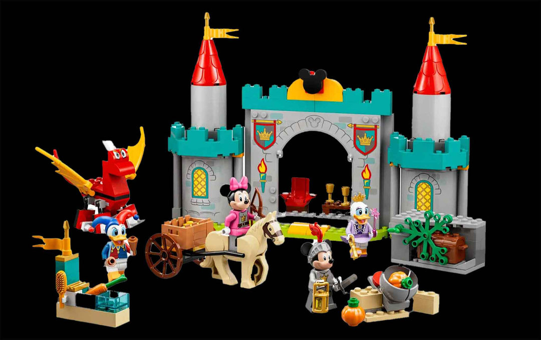 lego pieces of mickey and minnie mouse and friends castle defenders 