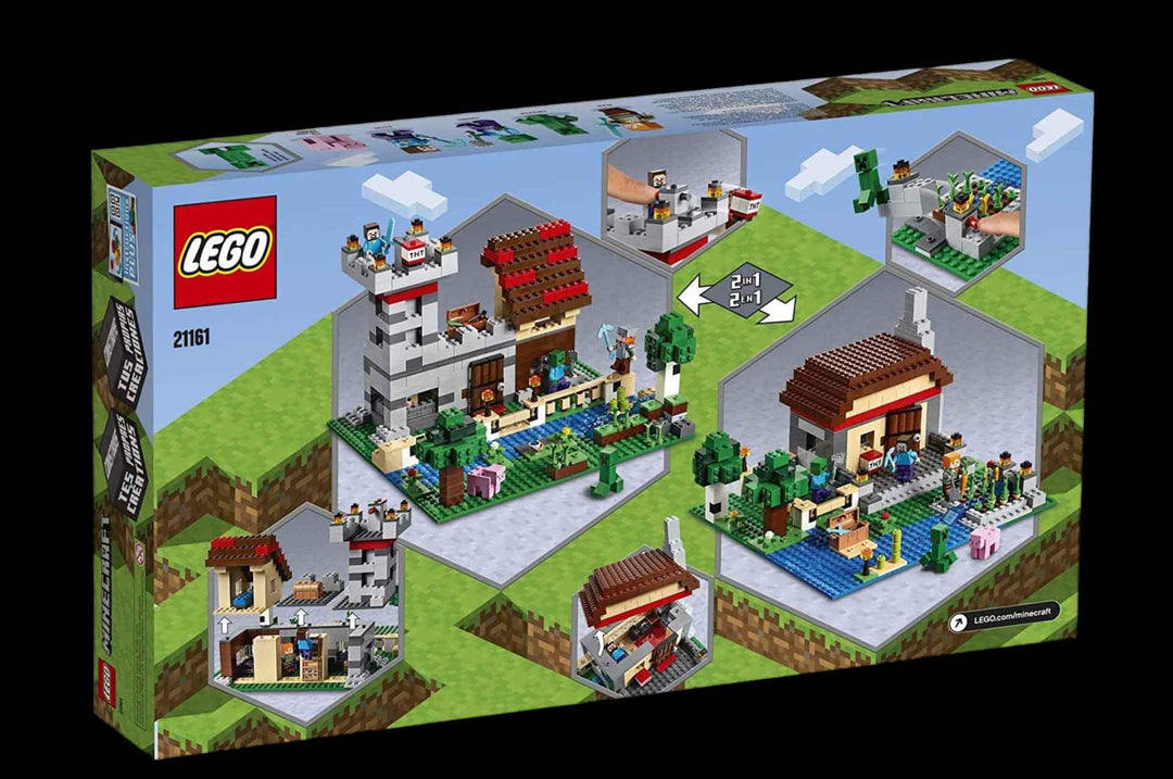 LEGO Minecraft 3.0 crafting box set, back of box
