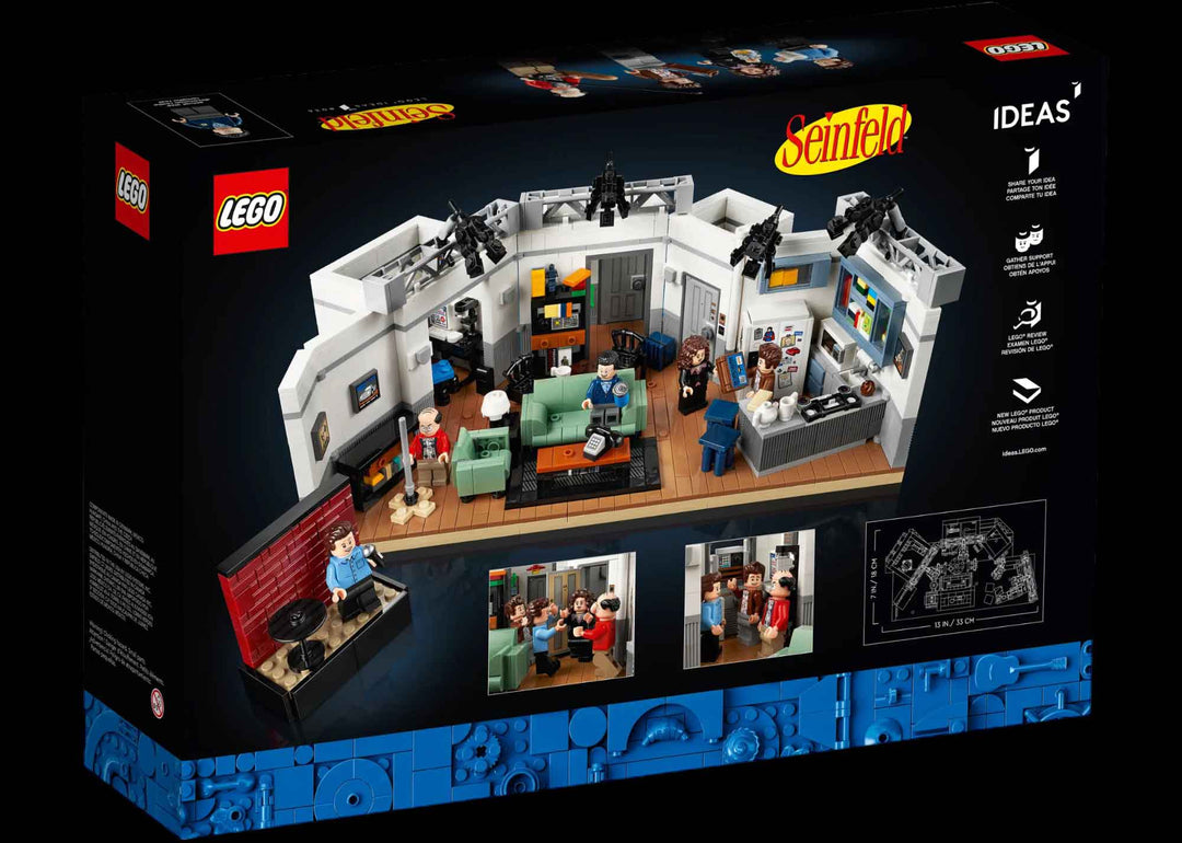 LEGO Seinfeld tv set, lego set, back ofbox