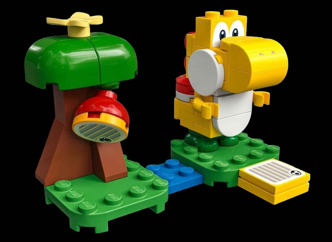 LEGO Super Mario Yellow Yoshi's fruit tree build