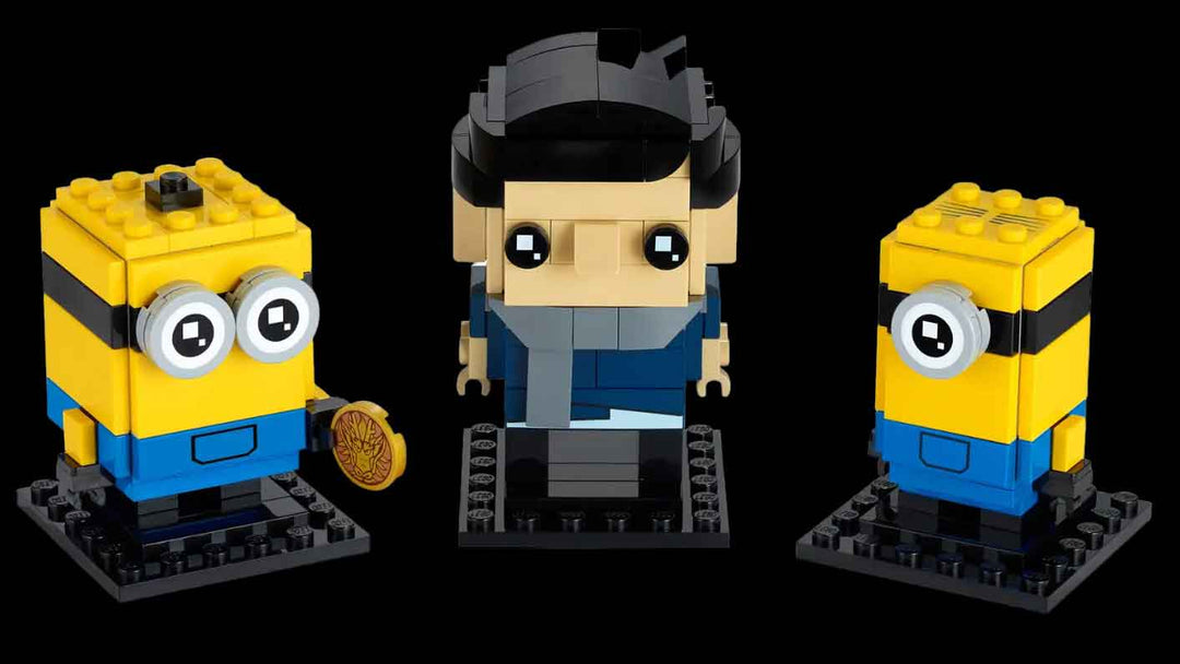 LEGO brickheadz Minions The Rise of Gru build, Gru, Stuart, Otto