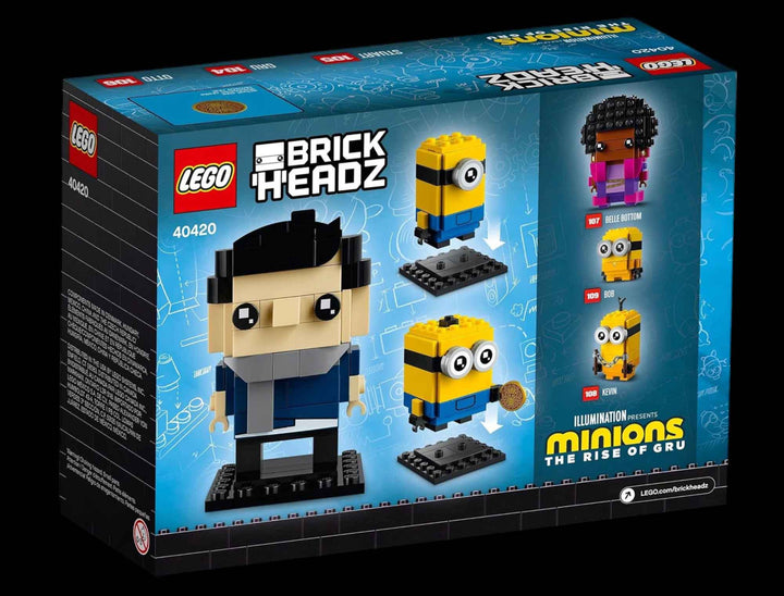 LEGO brickheadz Minions The Rise of Gru lego box, back side