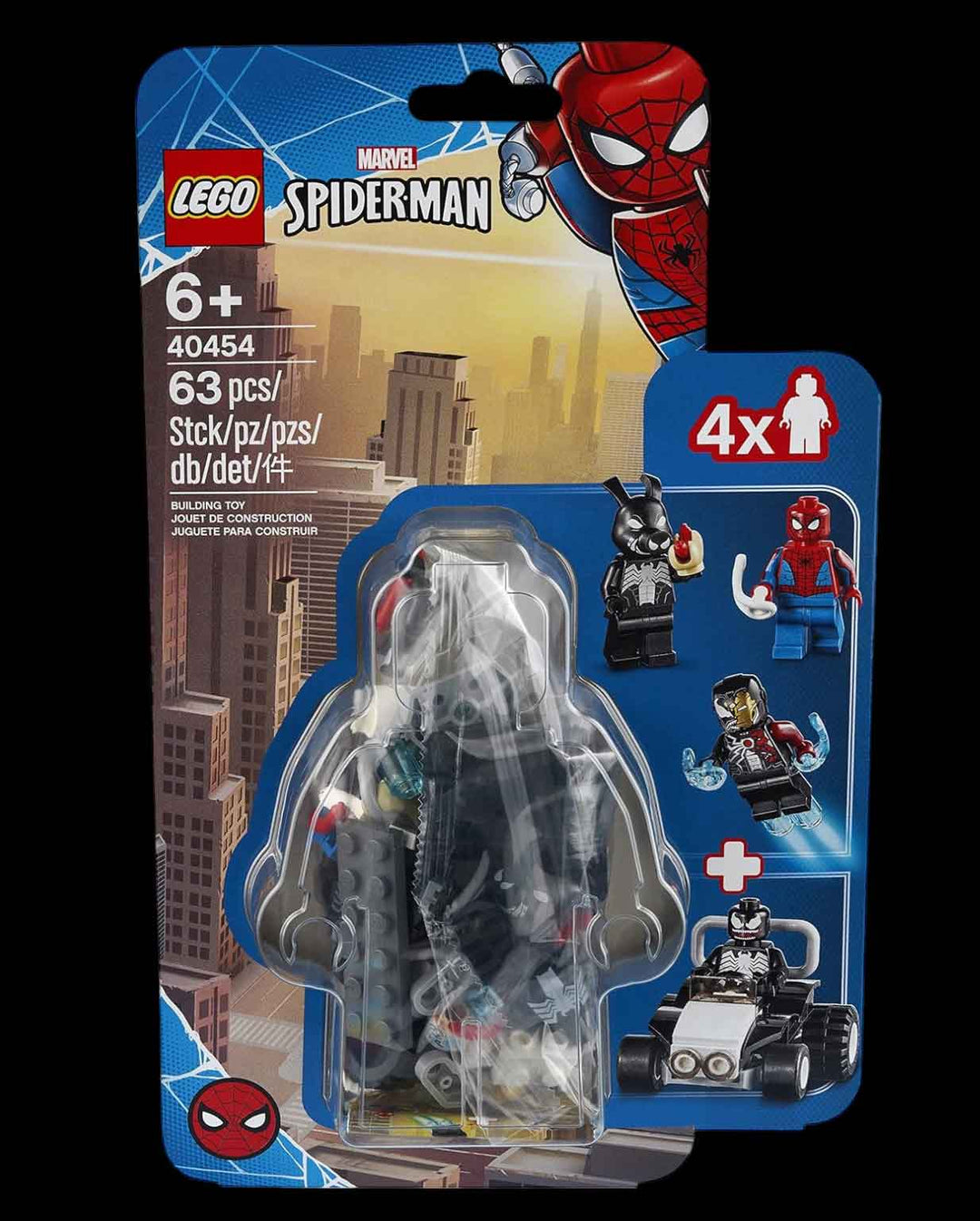 LEGO Marvel Spider-man vs venom and iron venom lego set package