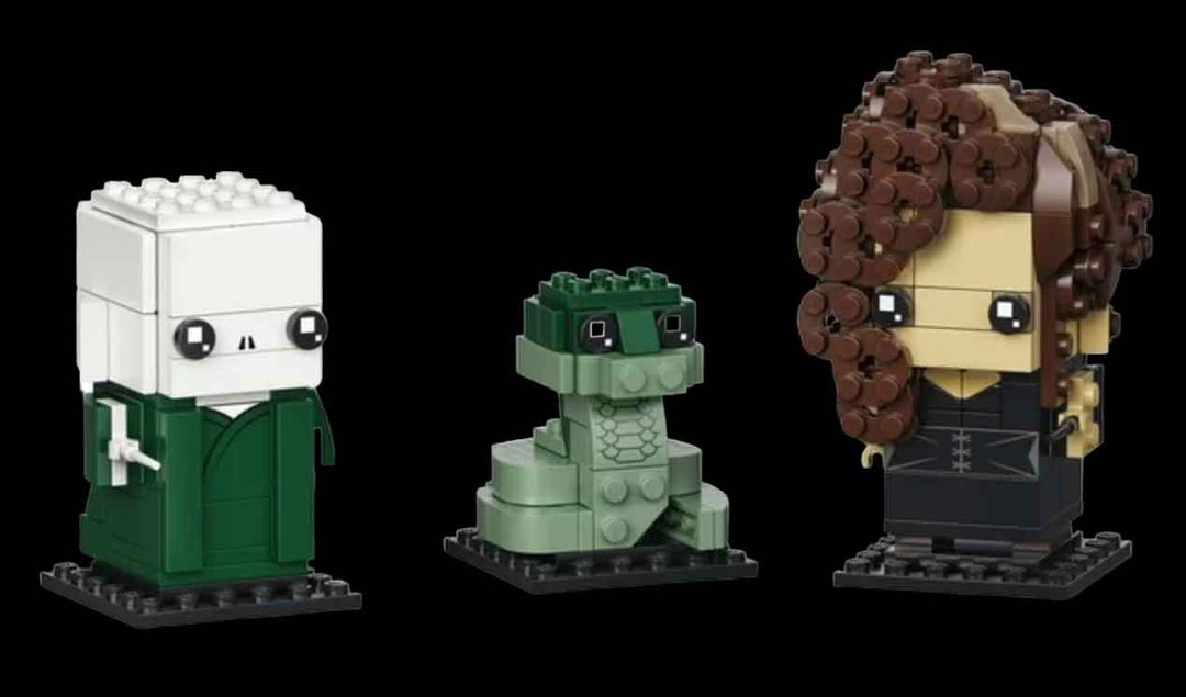 LEGO Brickheadz Harry Pottery Lord Voldemort, Nagini, Bellatrix Lestrange lego build