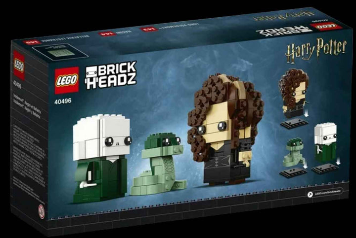 LEGO Brickheadz Harry Pottery Lord Voldemort, Nagini, Bellatrix Lestrange lego box, back side