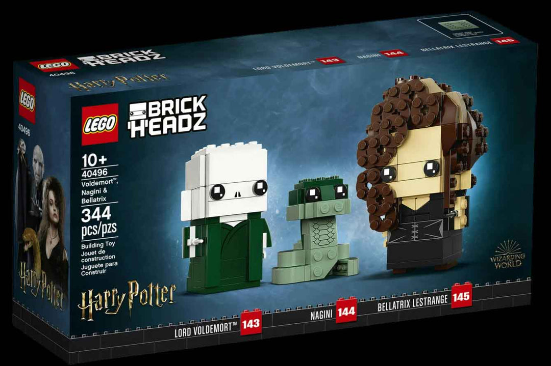 LEGO Brickheadz Harry Pottery Lord Voldemort, Nagini, Bellatrix Lestrange lego box