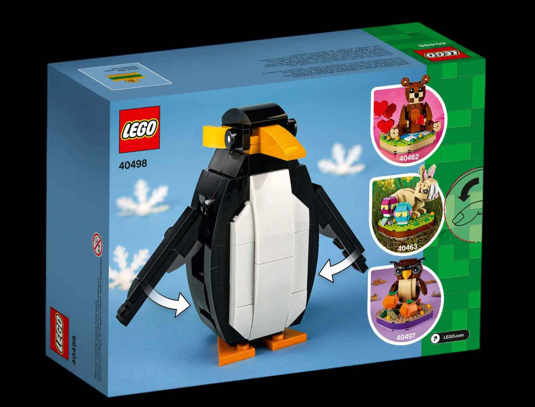 LEGO Christmas penguin lego box, back side