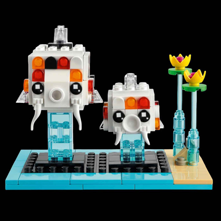 LEGO Brickheadz pets Koi fish, big fish and small fish