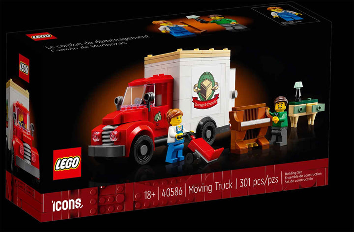 LEGO Icons Moving Truck set, box, 