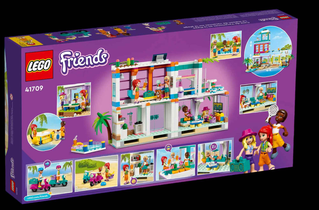 LEGO Friends vacation beach house set, back of box