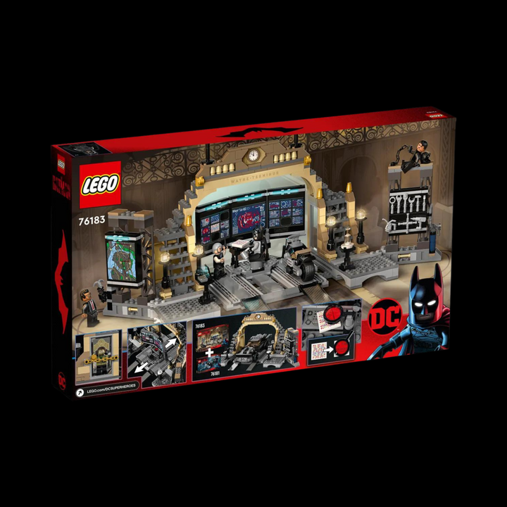 lego box of Batcave the riddler face off 76183