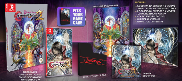 Bloodstained: Curse Of The Moon 2 - Classic Edition (NSW) - Noble Nostalgics