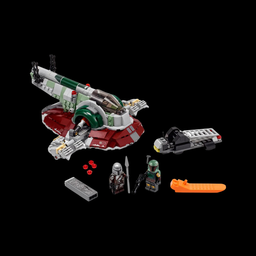 Fulle assembel Boba Fett's starship 75312 with all element