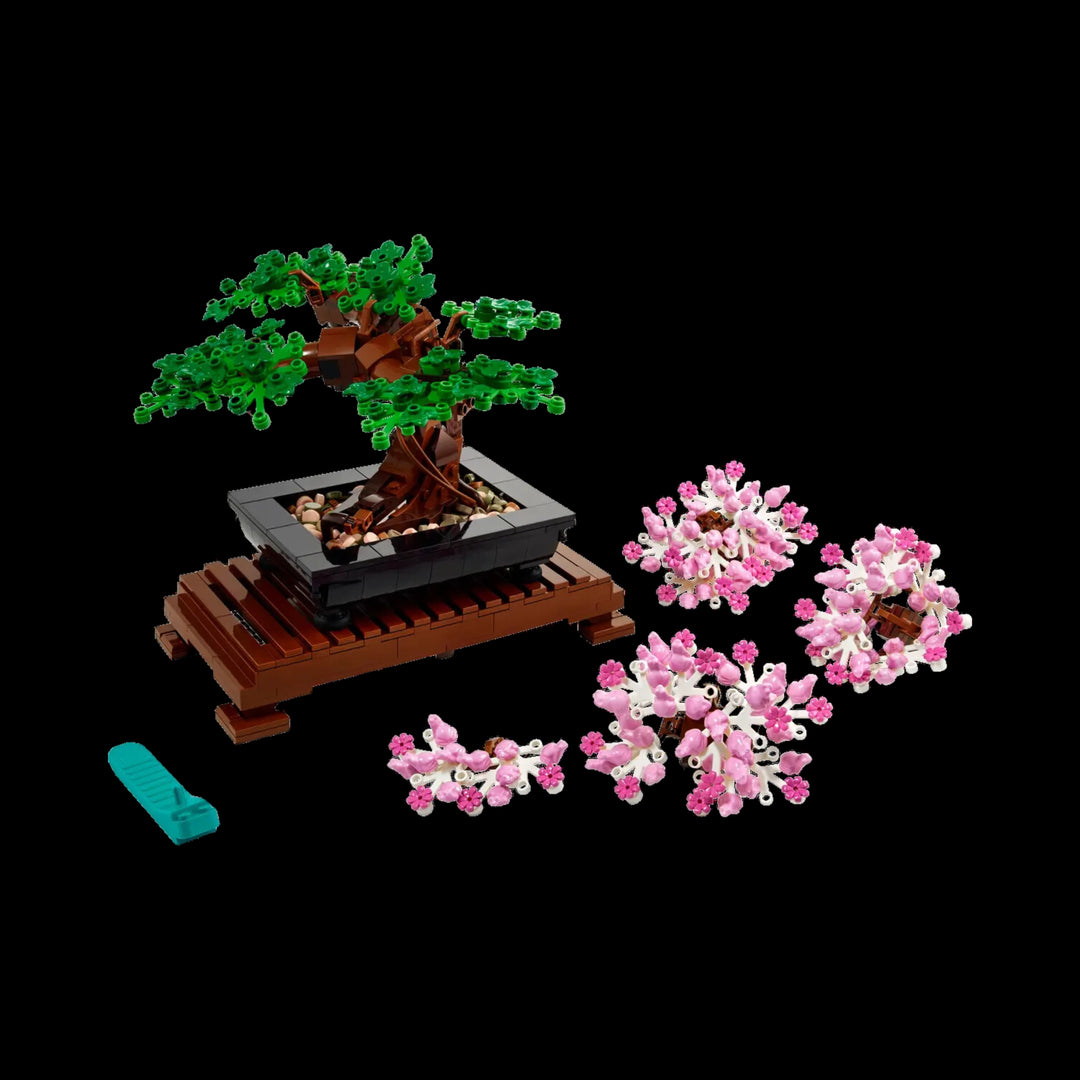 Fully assemble Bonsai tree 10281 with all element