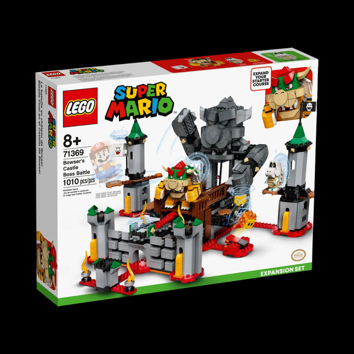 lego box of Bowser's castle boss battle 71369