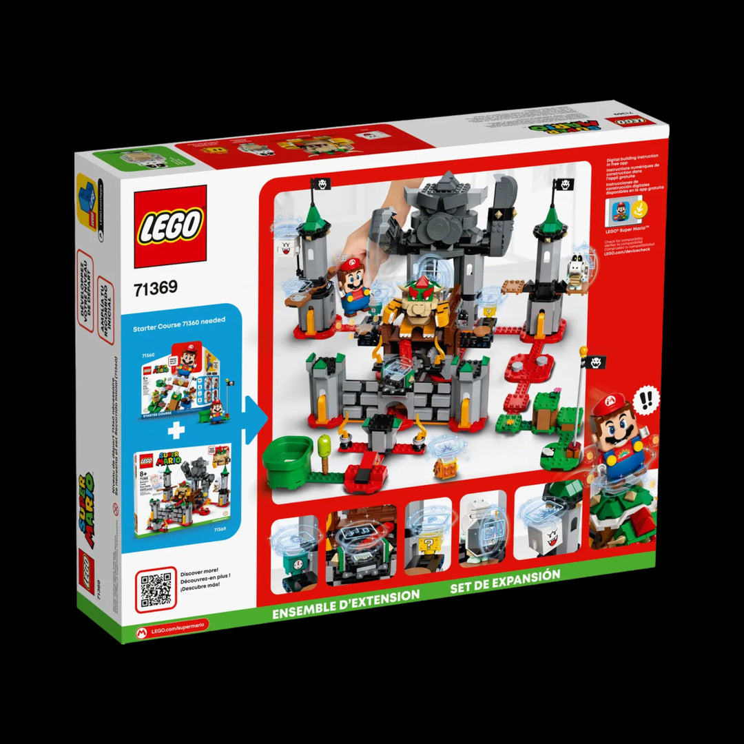 lego box of Bowser's castle boss battle 71369