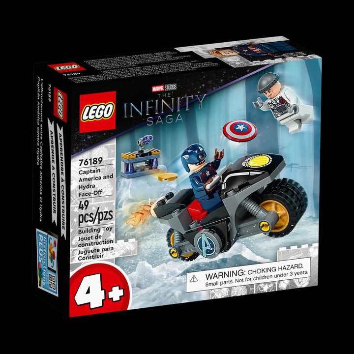 Lego box of Captain america and hydra face off 76189