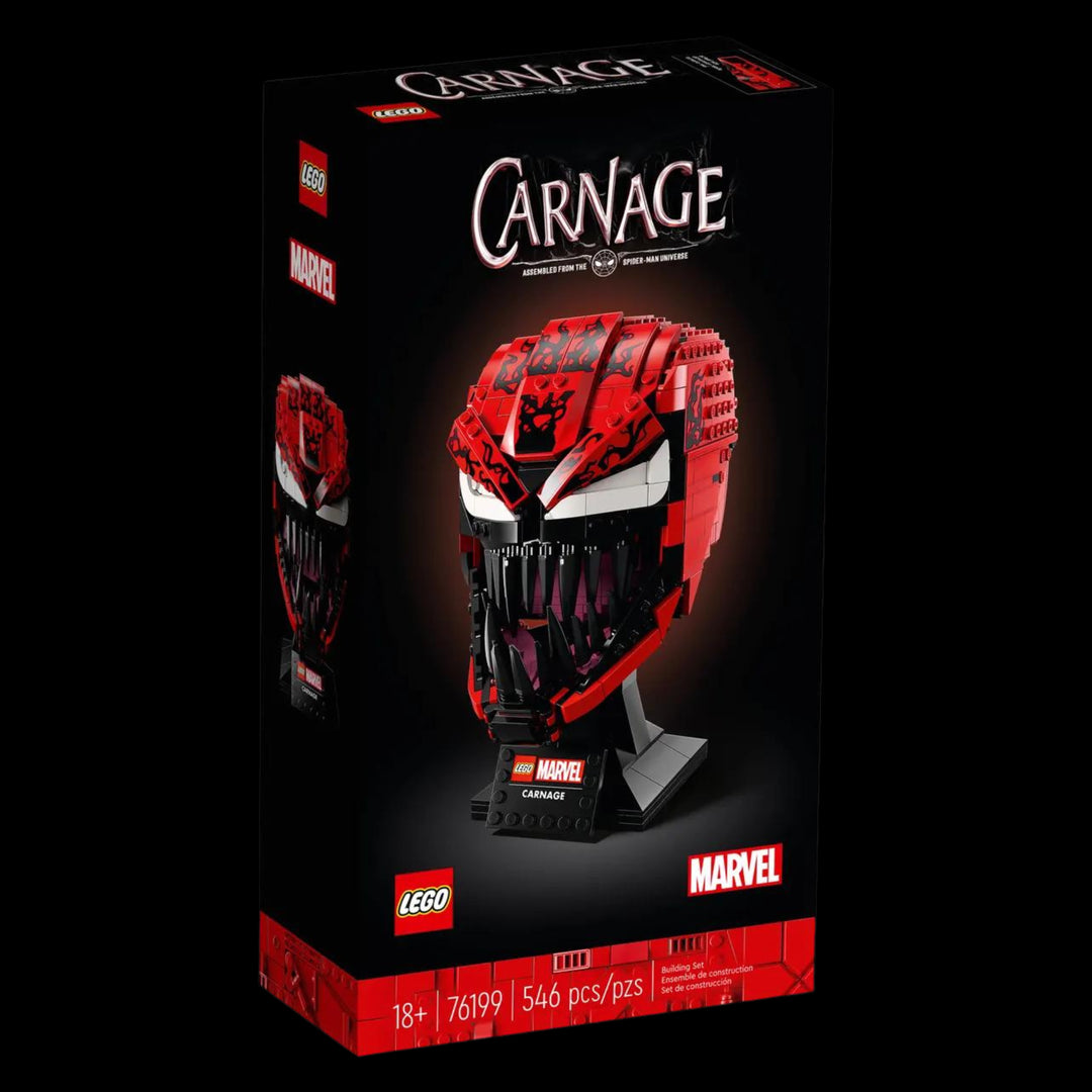 Lego box of Carnage helmet 76199