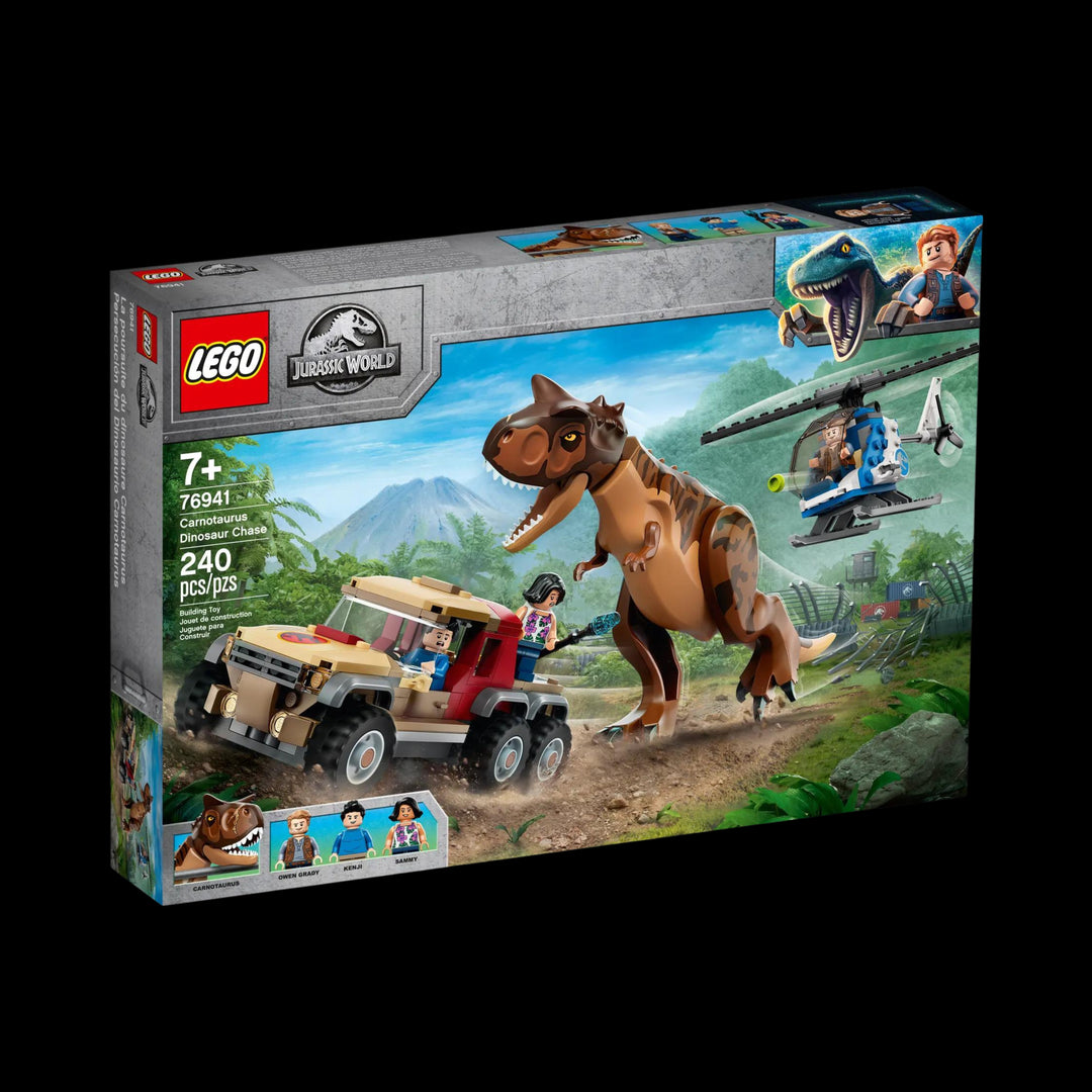 Lego box of Carnotaurus dinosaur chase 76941