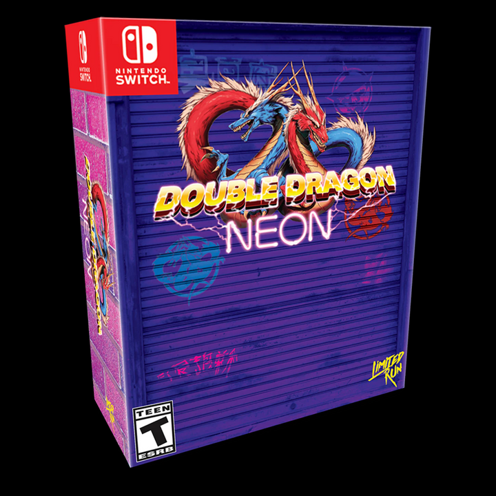 Front side of Double Dragon Neon Collector's Edition