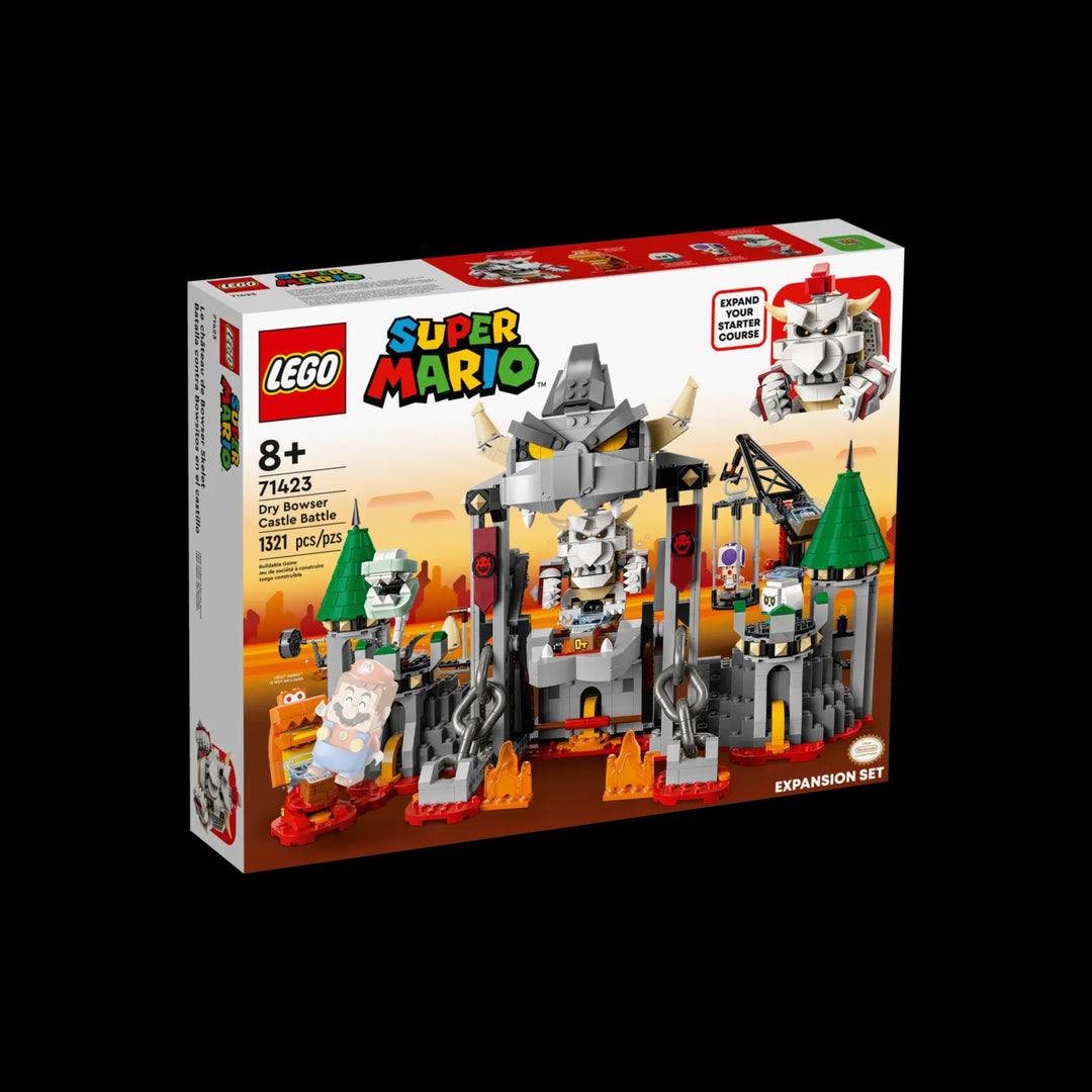 lego box of Dry Bowser Castle Battle Expansion Set 71423