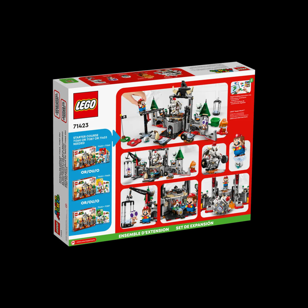 lego box of Dry Bowser Castle Battle Expansion Set 71423