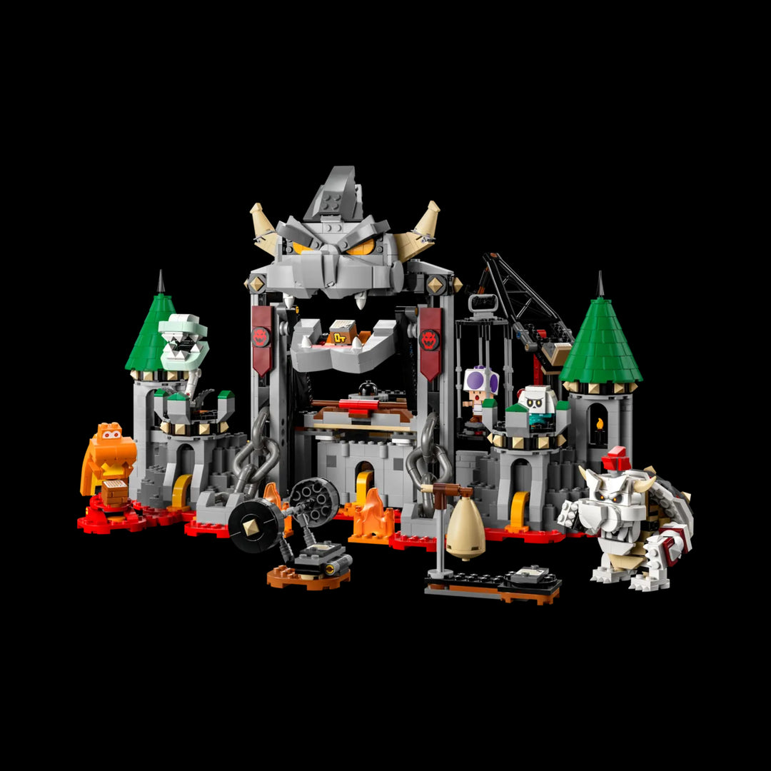 Fully assembel Dry Bowser Castle Battle Expansion Set 71423 with  all elements