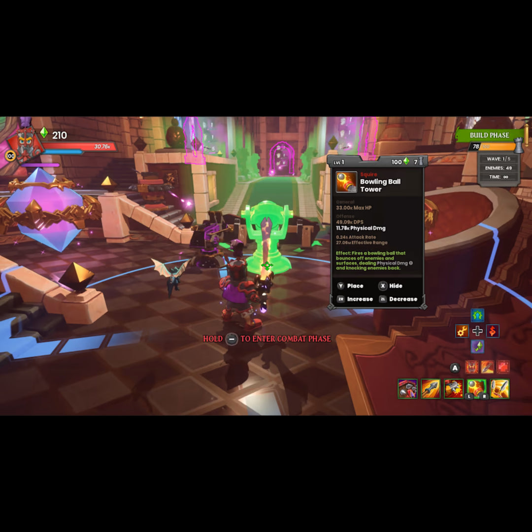 Gameplay of Dungeon Defenders Awakened (NSW)