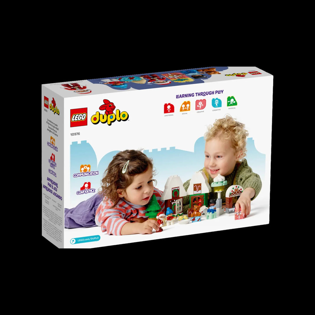 lego box of Duplo Santa's Gingerbread House 10976