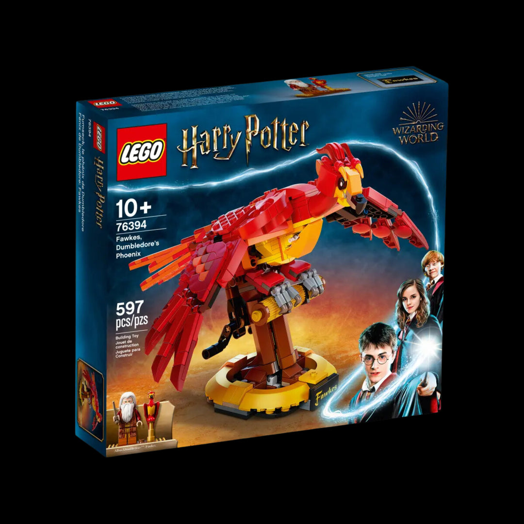 lego box of Fawkes, Dumbledores phoenix 76394