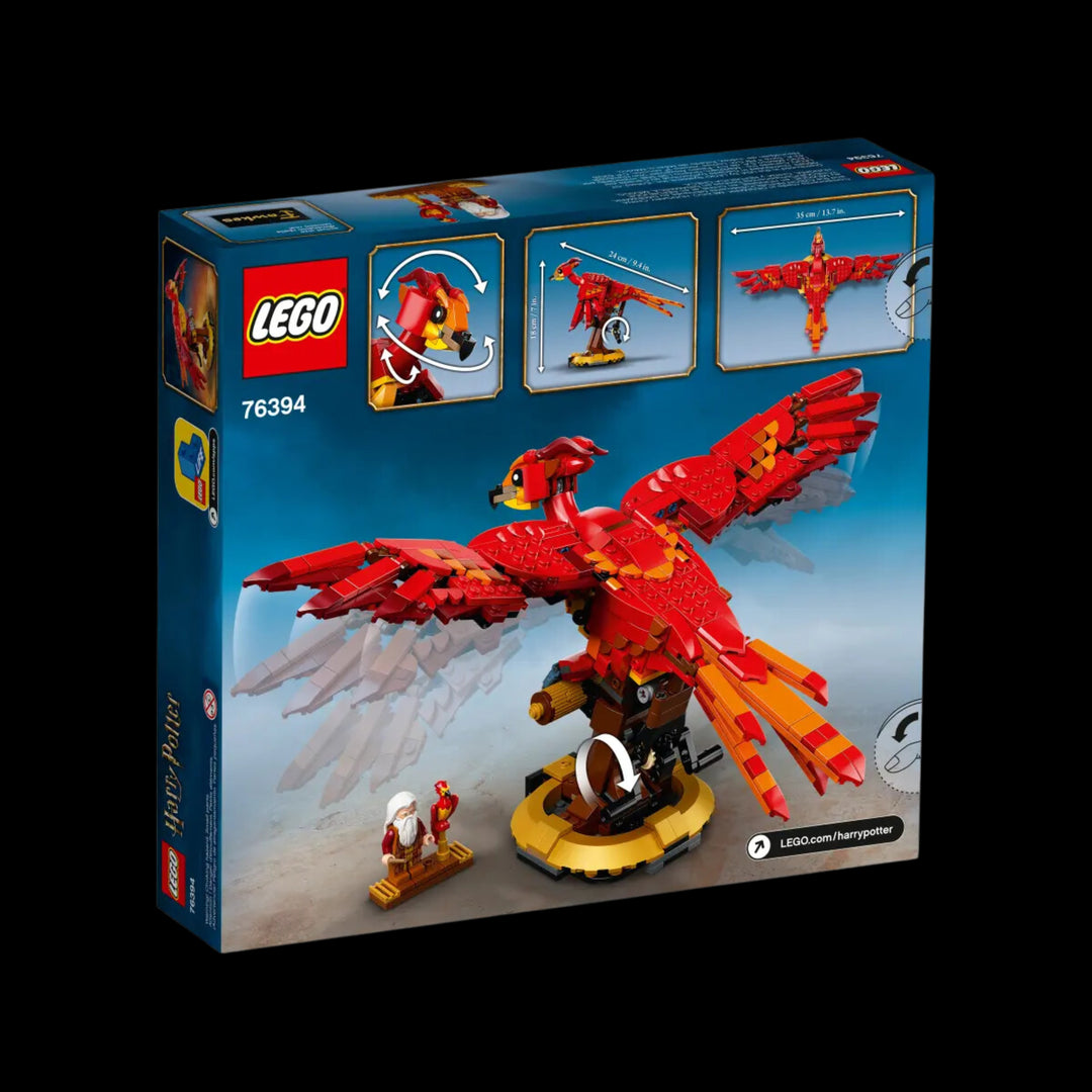 lego box of Fawkes, Dumbledores phoenix 76394