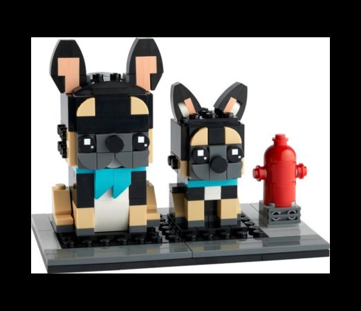 Elements of French bulldog brickheadz