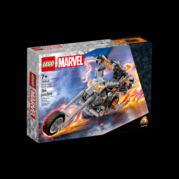 lego box of Ghost Rider Mech & Bike 76245