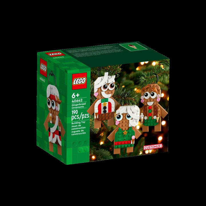 lego box of Gingerbread Ornaments 40642