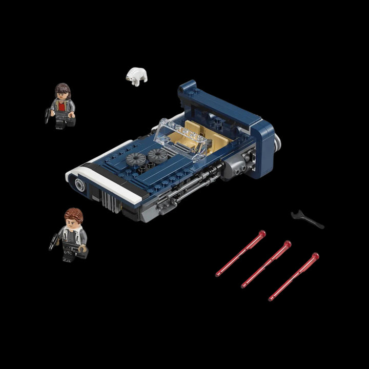 All elements of Han Solo's Landspeeder 75209