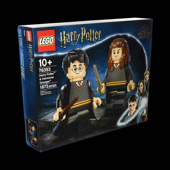 lego box of Harry Potter and Hermione Granger big fig 76393