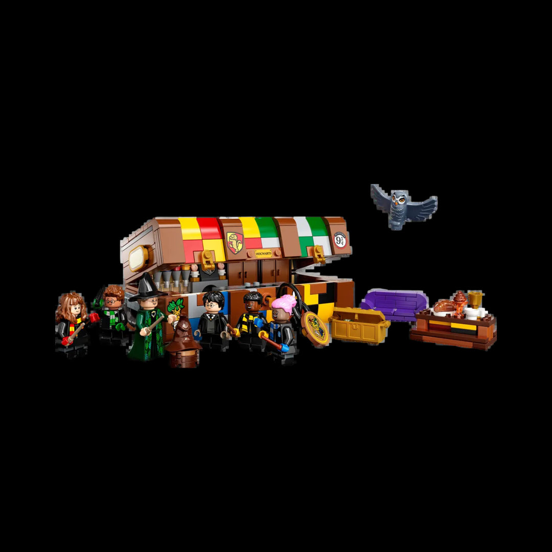 Fully assembel Hogwarts magical trunk 76399 with all element