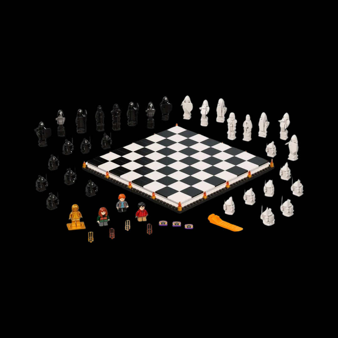 Fully orgnized Hogwarts wizards chess set 76392