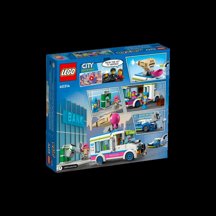 lego box of  Ice cream truck police chase 60314