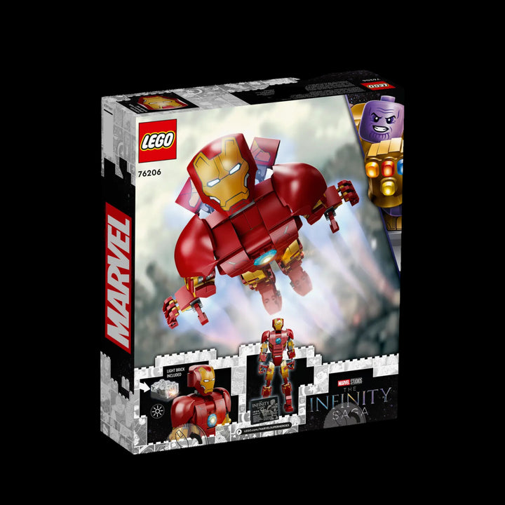 Lego box of Iron Man figure 76206