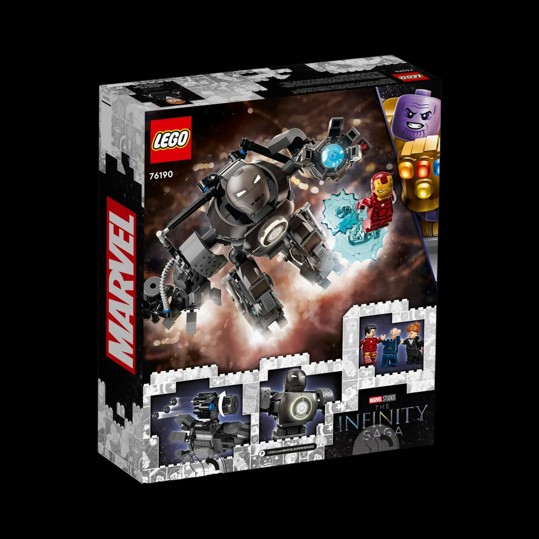 Lego box of Iron man iron monger mayhem 76190