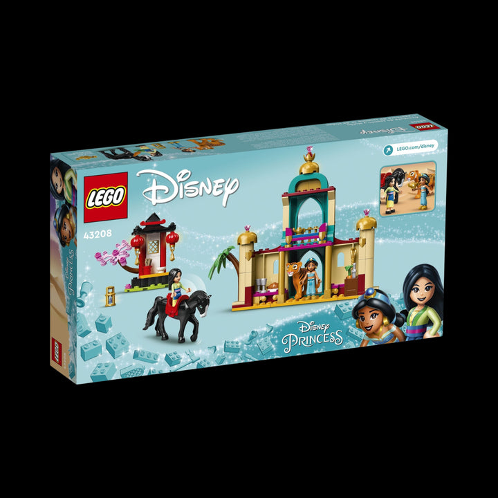 lego box of Jasmine and Mulan's adventure 43208