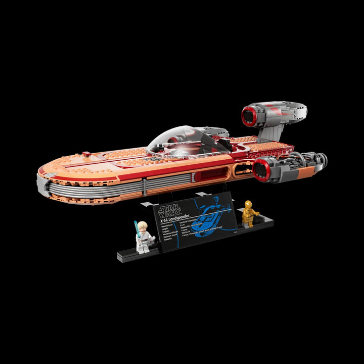 Fully orgnized LUKE SKYWALKER'S LAWDSPEEDER 75341