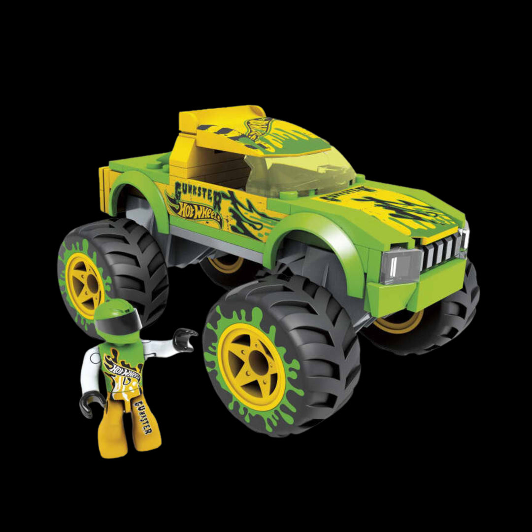 ALL ELEMENTS OF MEGA Hot Wheels Gunkster Monster Truck