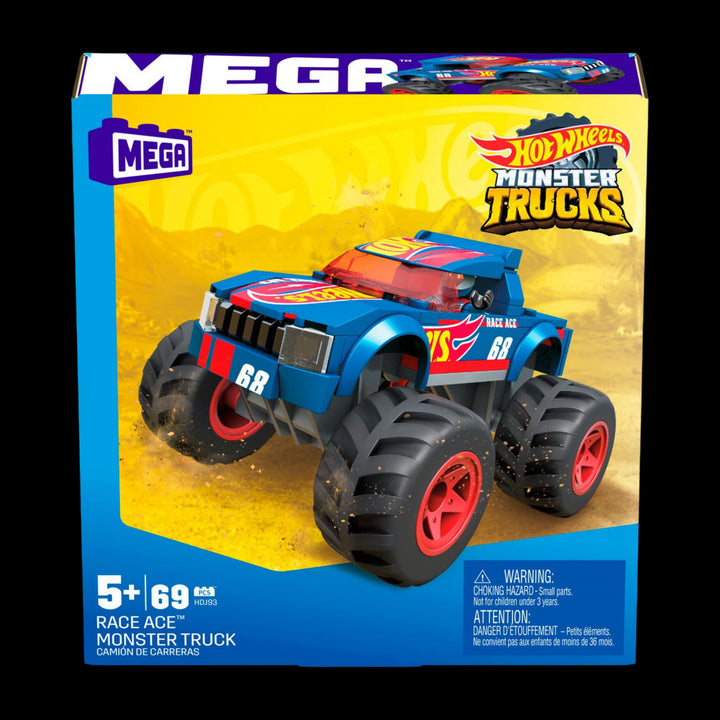 MAGA BOX OF MEGA Hot Wheels Race Ace Monster Truck Building Set