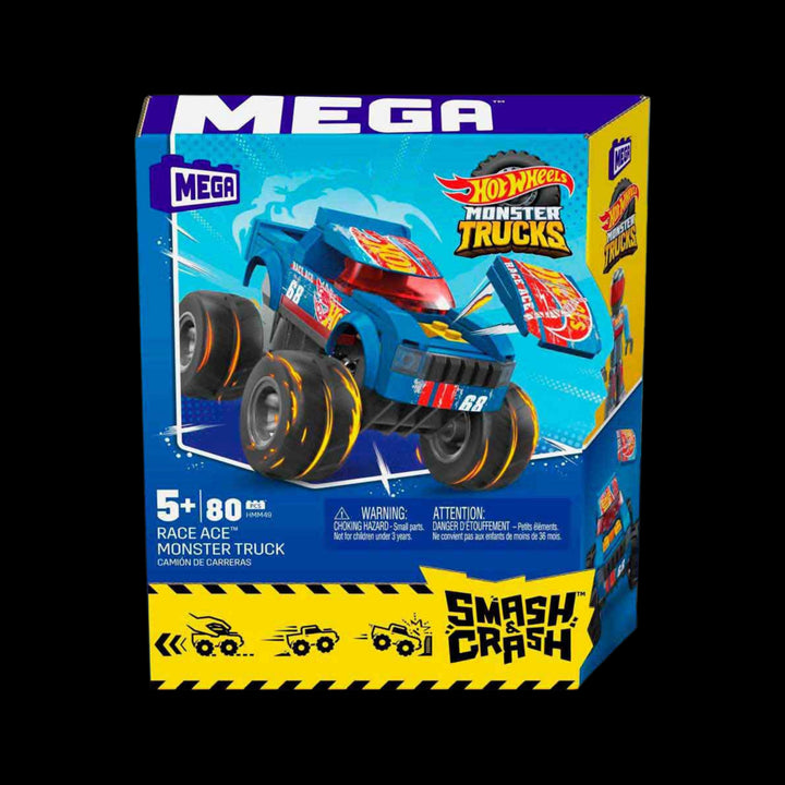 MAGA BOX OF MEGA Hot Wheels Race Ace Monster Truck Building Set