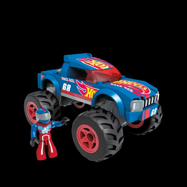 ALL  ELEMENTS OF MEGA Hot Wheels Race Ace Monster Truck Building Set